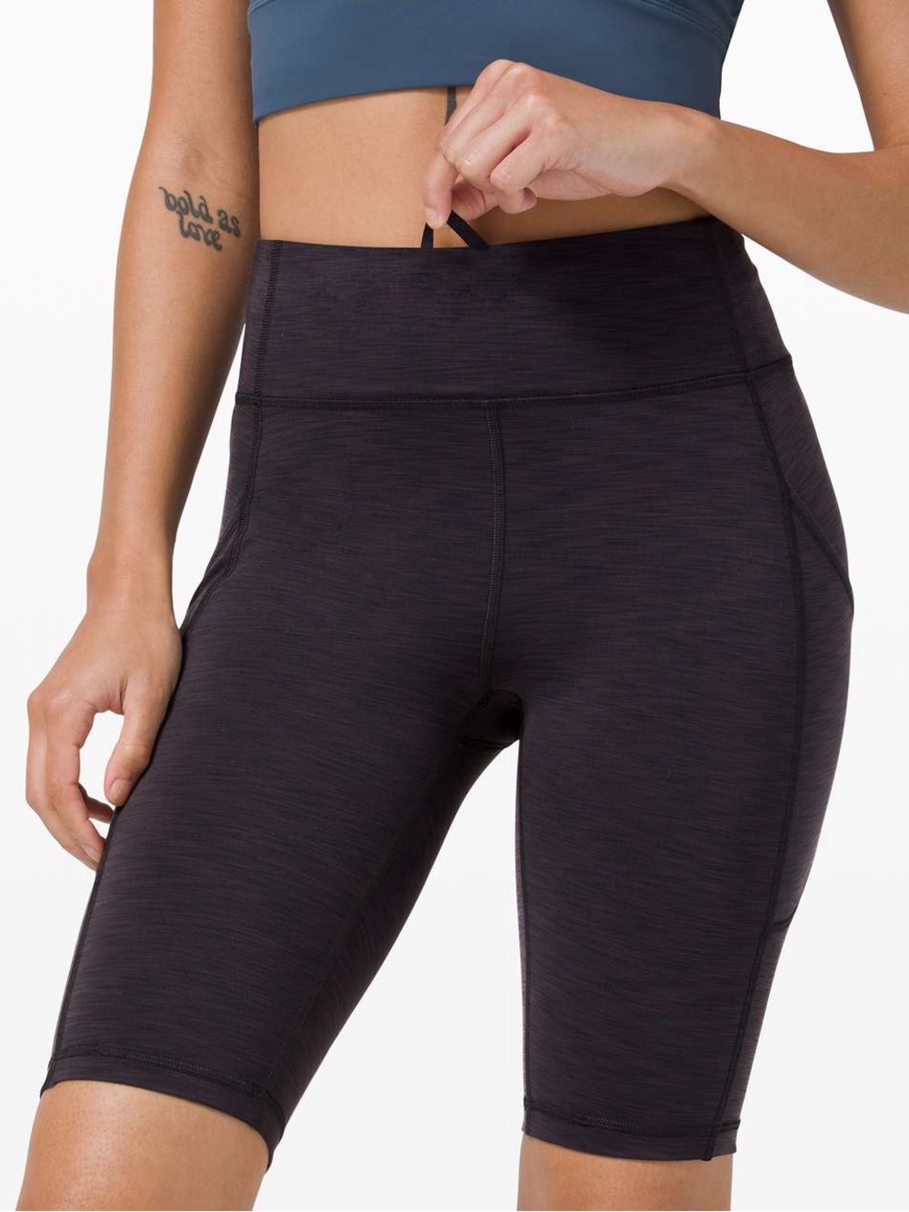 lululemon athletica Heathered Lululemon Invigorate High-Rise Short 10"
